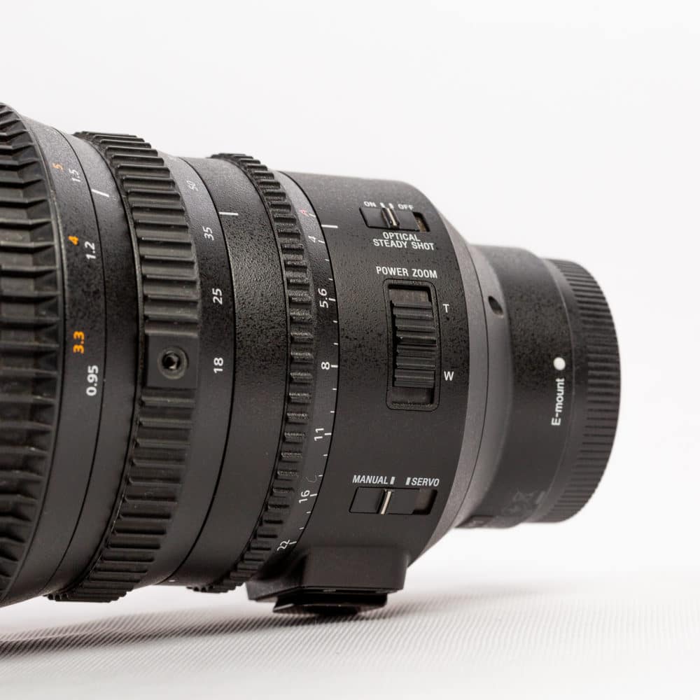 Objectif Vidéo SONY 18-110MM F4 close up