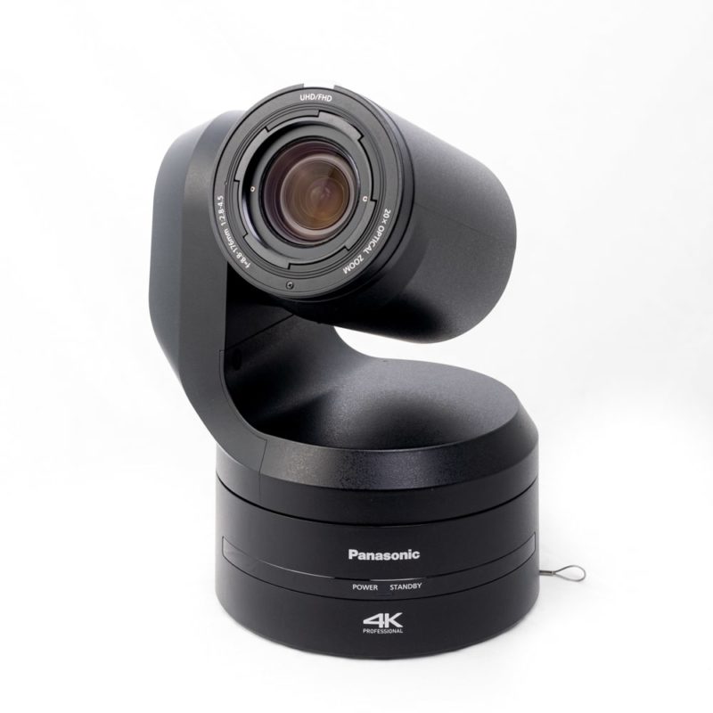 Camera tourelle Panasonic PTZ 4K de face