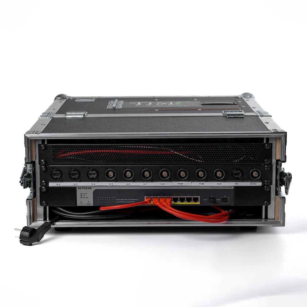 Connectique arrière Sdi hdmi de la régie